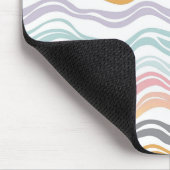 Linien der Pastel-Schleife Mousepad (Ecke)