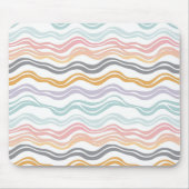 Linien der Pastel-Schleife Mousepad (Vorne)