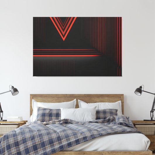 Linien der Zukunft Leinwanddruck (Insitu (Schlafzimmer))