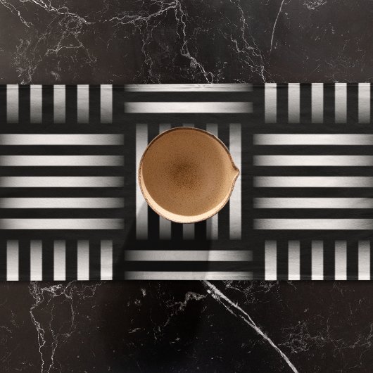 Linien, die Kunst überschneiden Großer Tischläufer