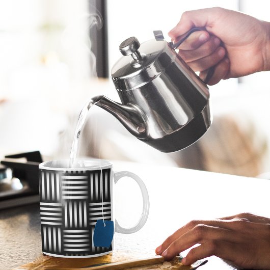 Linien, die Kunst überschneiden Kaffeetasse