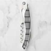 Linien, die Kunst überschneiden Kellnermesser (Vorderseite)