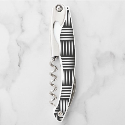 Linien, die Kunst überschneiden Kellnermesser (Vorderseite)