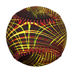 Linien, die sich in der Welle und Lichteffekt wied Baseball