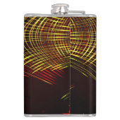 Linien, die sich in der Welle und Lichteffekt wied Flachmann (Rückseite)