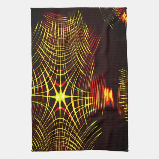 Linien, die sich in der Welle und Lichteffekt wied Geschirrtuch (Vertikal)