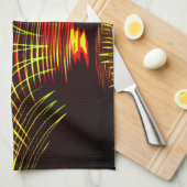 Linien, die sich in der Welle und Lichteffekt wied Geschirrtuch (Viertel Falte)