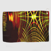 Linien, die sich in der Welle und Lichteffekt wied Golfhandtuch (Horizontal)