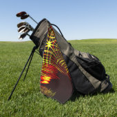 Linien, die sich in der Welle und Lichteffekt wied Golfhandtuch (Gras)