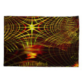 Linien, die sich in der Welle und Lichteffekt wied Kissenbezug (Rückseite-Links)