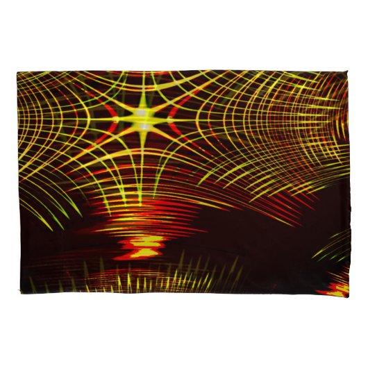 Linien, die sich in der Welle und Lichteffekt wied Kissenbezug (Vorderseite-Links)