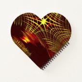 Linien, die sich in der Welle und Lichteffekt wied Notizblock (Rückseite)