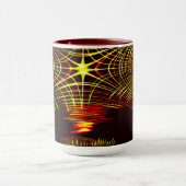 Linien, die sich in der Welle und Lichteffekt wied Tasse (Zentrum)