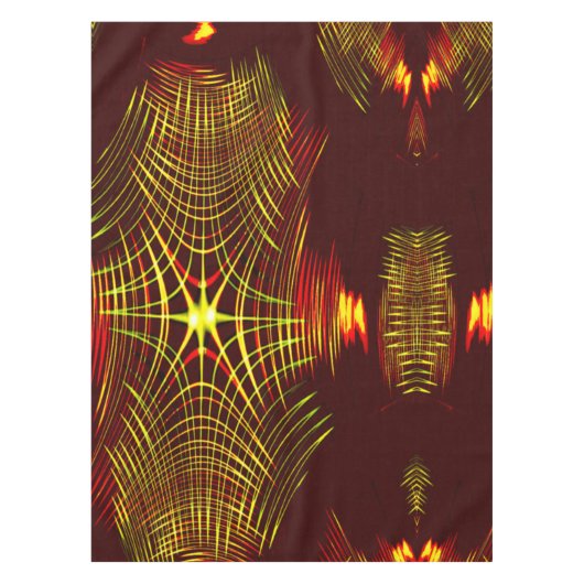 Linien, die sich in der Welle und Lichteffekt wied Tischdecke (Vorderseite)