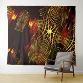 Linien, die sich in der Welle und Lichteffekt wied Wandteppich (Beispiel (Horizontal))