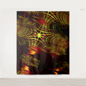 Linien, die sich in der Welle und Lichteffekt wied Wandteppich (Vorderseite)