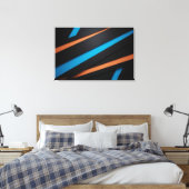 Linien in Bewegung Leinwanddruck (Insitu (Schlafzimmer))