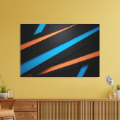 Linien in Bewegung Leinwanddruck (Insitu (Wohnzimmer))