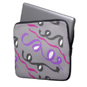 Linien Laptopschutzhülle (Vorderseite Links)