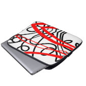 Linien Laptopschutzhülle (Vorne Knopf)