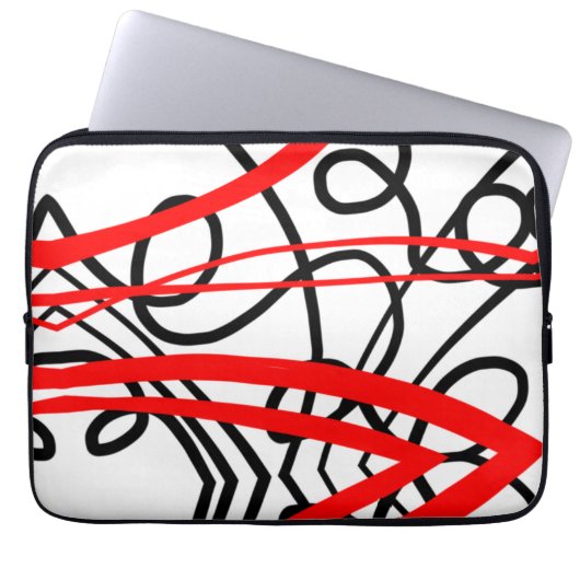 Linien Laptopschutzhülle (Vorderseite)