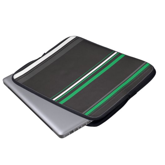 Linien Laptopschutzhülle (Vorne Knopf)