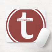 Linien Mousepad (rot auf Weiß) (Mit Mouse)