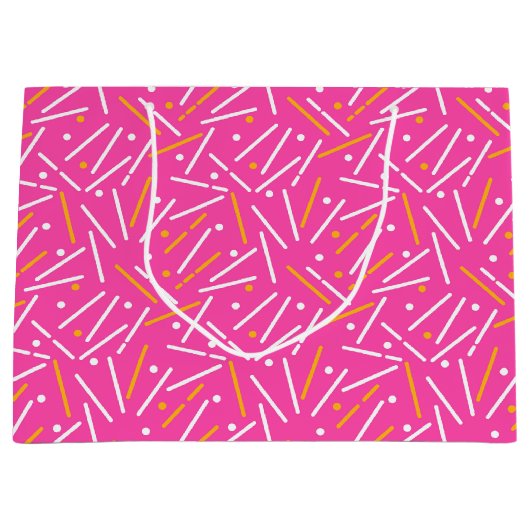 Linien Muster 1 Große Geschenktüte (Vorderseite)