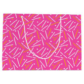 Linien Muster 1 Große Geschenktüte (Rückseite)