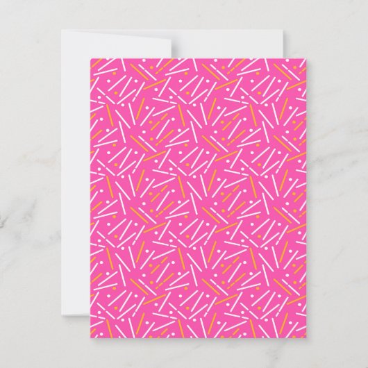 Linien Muster 1 Mitteilungskarte (Vorderseite)