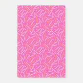 Linien Muster 1 Post-it Klebezettel (Vorderseite)