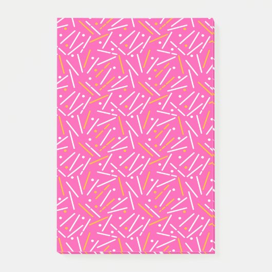 Linien Muster 1 Post-it Klebezettel (Vorderseite)