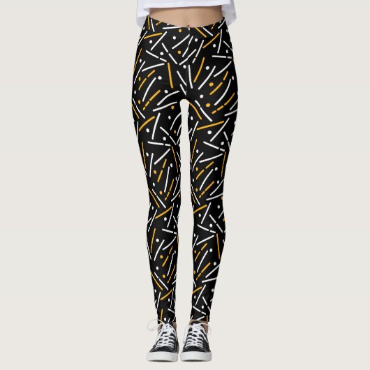 Linien Muster 4 Leggings (Vorderseite)