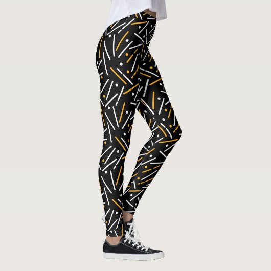 Linien Muster 4 Leggings (Rechts)