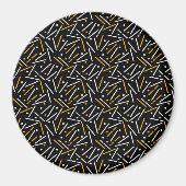 Linien Muster 4 Magnet (Vorne)