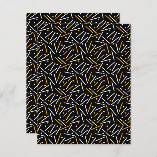 Linien Muster 4 Mitteilungskarte (Vorne/Hinten)