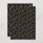 Linien Muster 4 Postkarte (Vorne/Hinten)