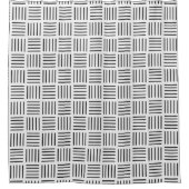 Linien quadriert duschvorhang (Vorderseite)