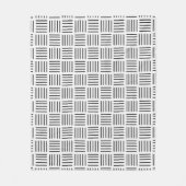 Linien quadriert fleecedecke (Vorderseite)