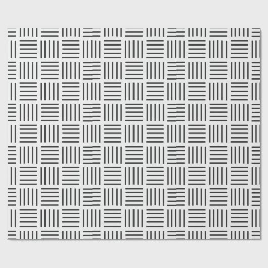 Linien quadriert geschenkpapier (Flach)