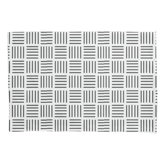 Linien quadriert kissenbezug (Vorderseite)