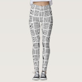 Linien quadriert leggings (Vorderseite)