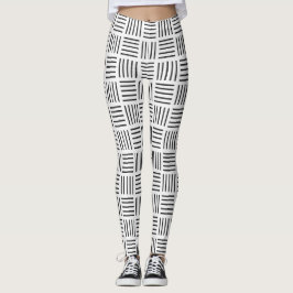 Linien quadriert leggings