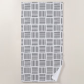 Linien quadriert strandtuch (Vorderseite)