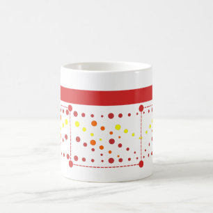 Linien, Rechtecke und Kreise Kaffeetasse
