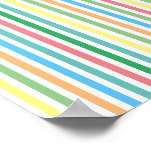 Linien Streifen Poster (Ecke)