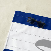 Linien Stripes Ihr eigenes Namensbadetuch Strandtuch (Beispiel)