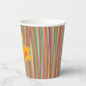 Linien und Blume Pappbecher (Links)