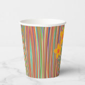 Linien und Blume Pappbecher (Rechts)