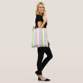 Linien und Dreiecke Tasche (Am Model)